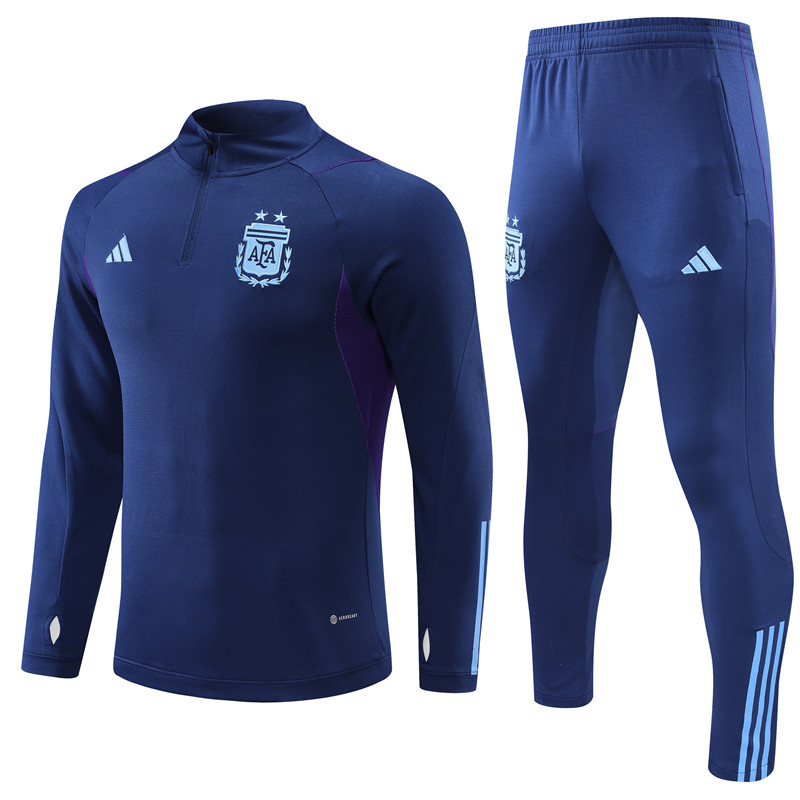 AAA Quality Argentina 22/23 Tracksuit - Dark Blue